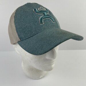 Hooey Hat FlexFit Trucker Hat Fitted L/XL Cap Blue Gray Cowboy Western